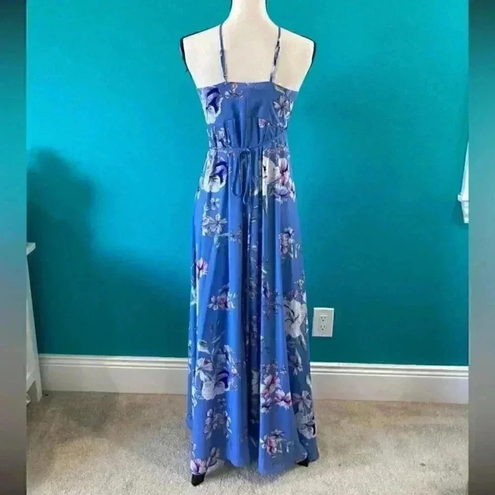 Revolve maxi Yumi Kim blue floral dress in size xs - Picture 4 of 7